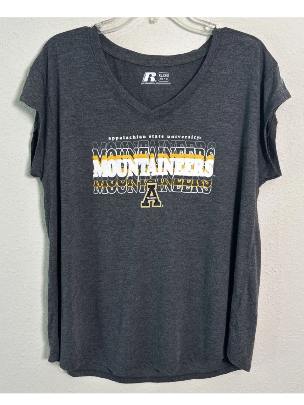 Appalachian State Mountaineers Russell Athletic Women’s XL Top Sleeveless Gray